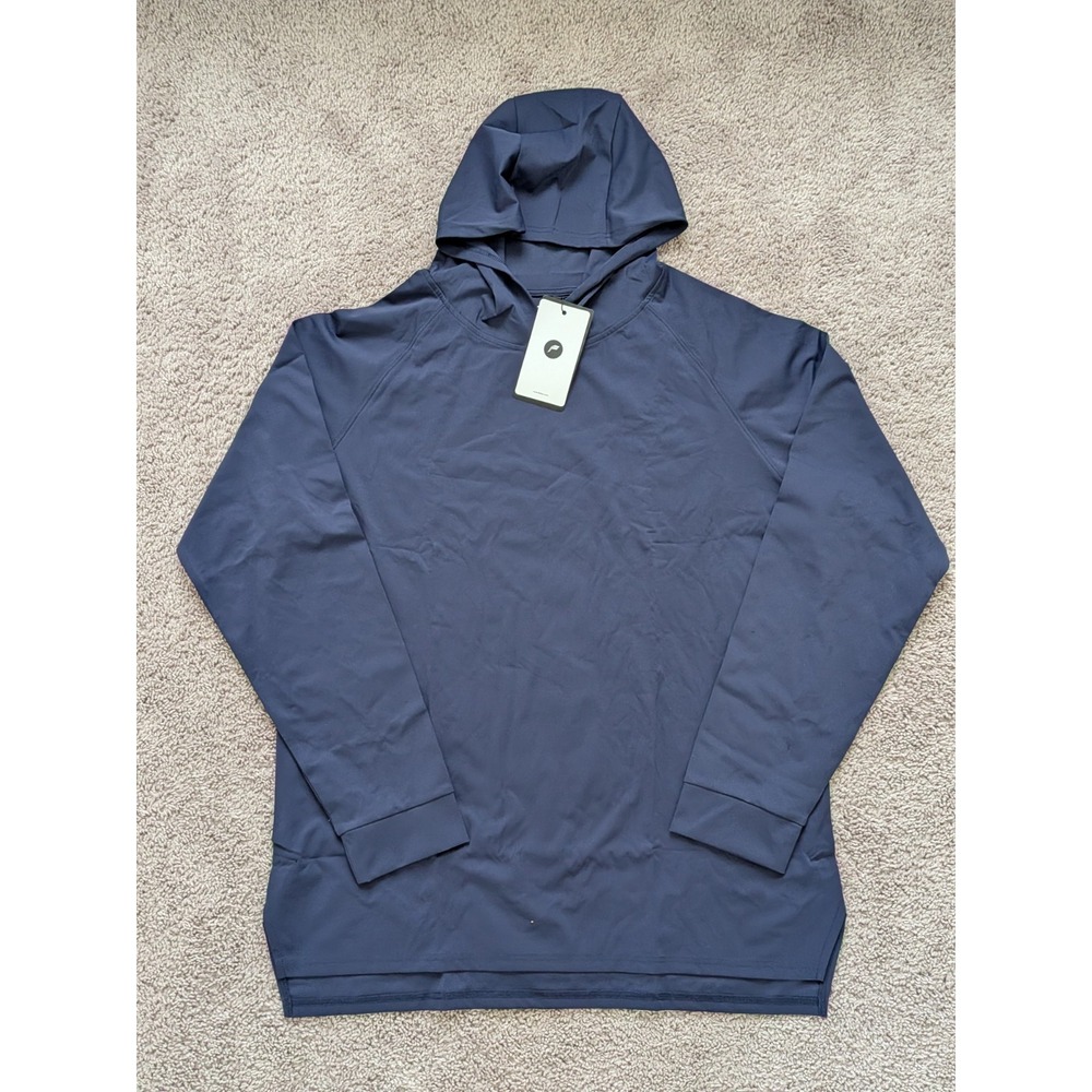 NWT Fioboc Hoodie Mens 2XL Pacific Blue Classic Fit Lightweight Pullover